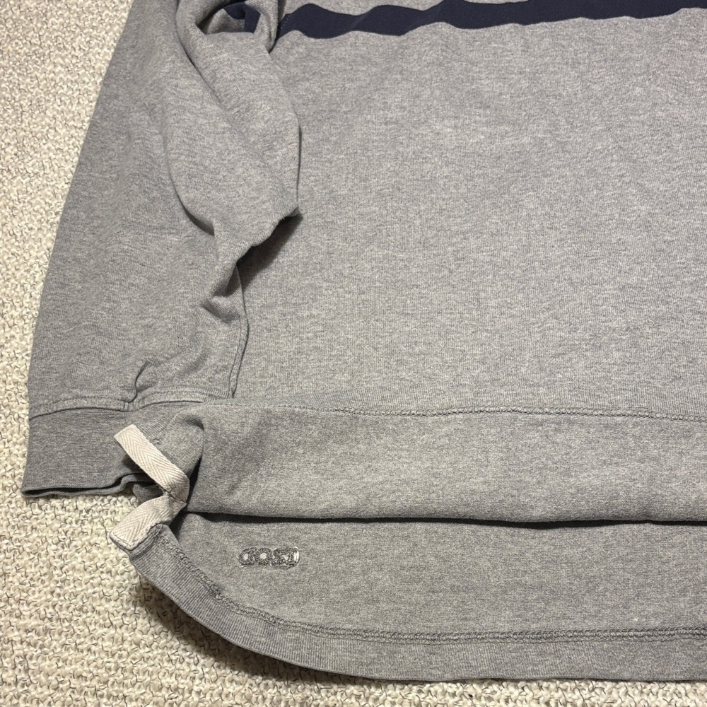 Vintage IZOD Varsity Rugby Polo Long-sleeve, Gray - Picture 9 of 9